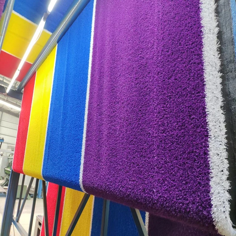 rainbow color grass 25m length